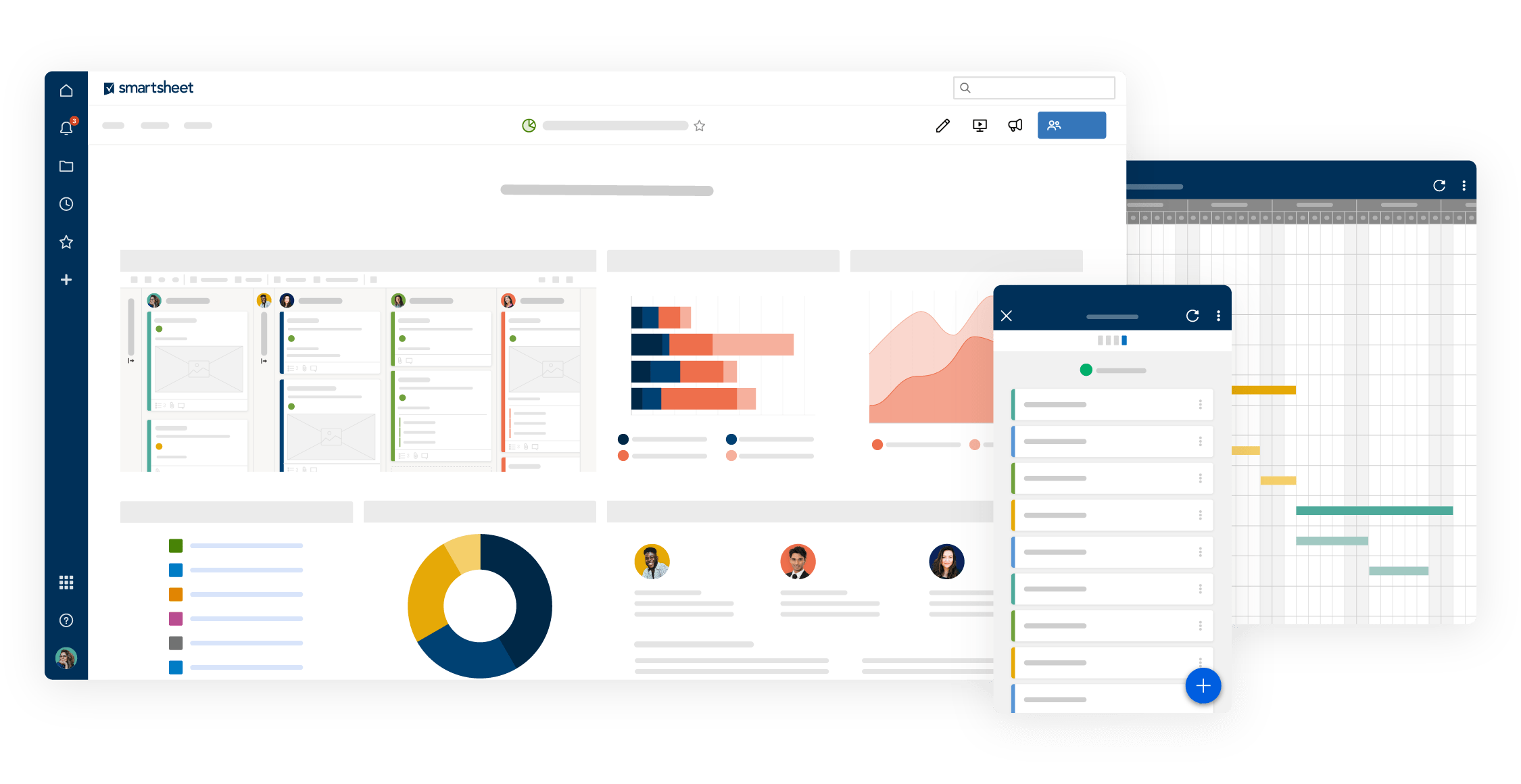 Smartsheet Dashboards Gantt Charts Desktop and mobile